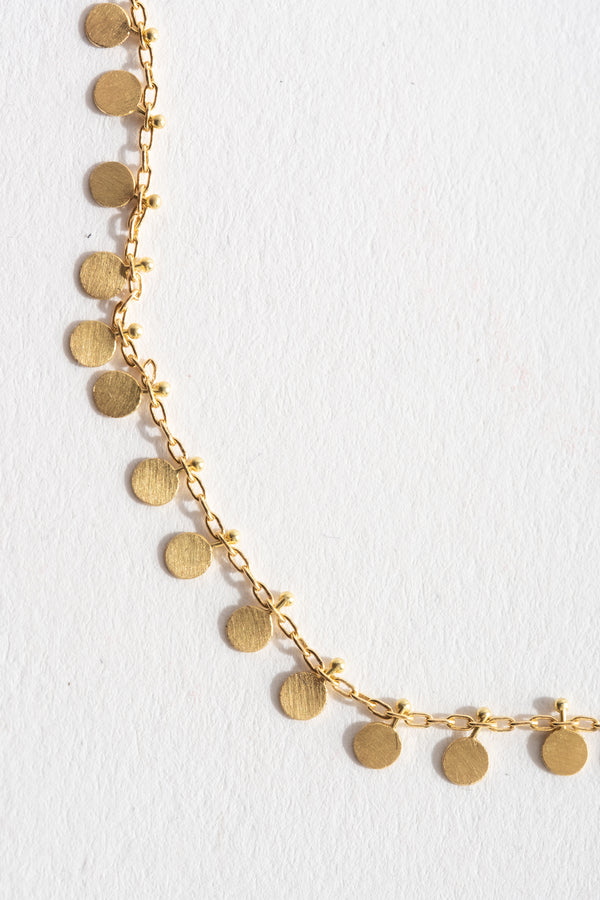 18K Evenly Dotted Necklace