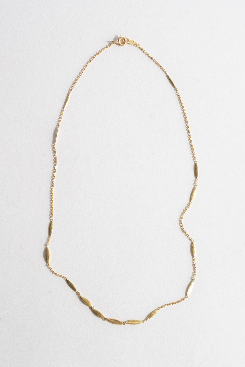 18K Grass Seeds Necklace - Short