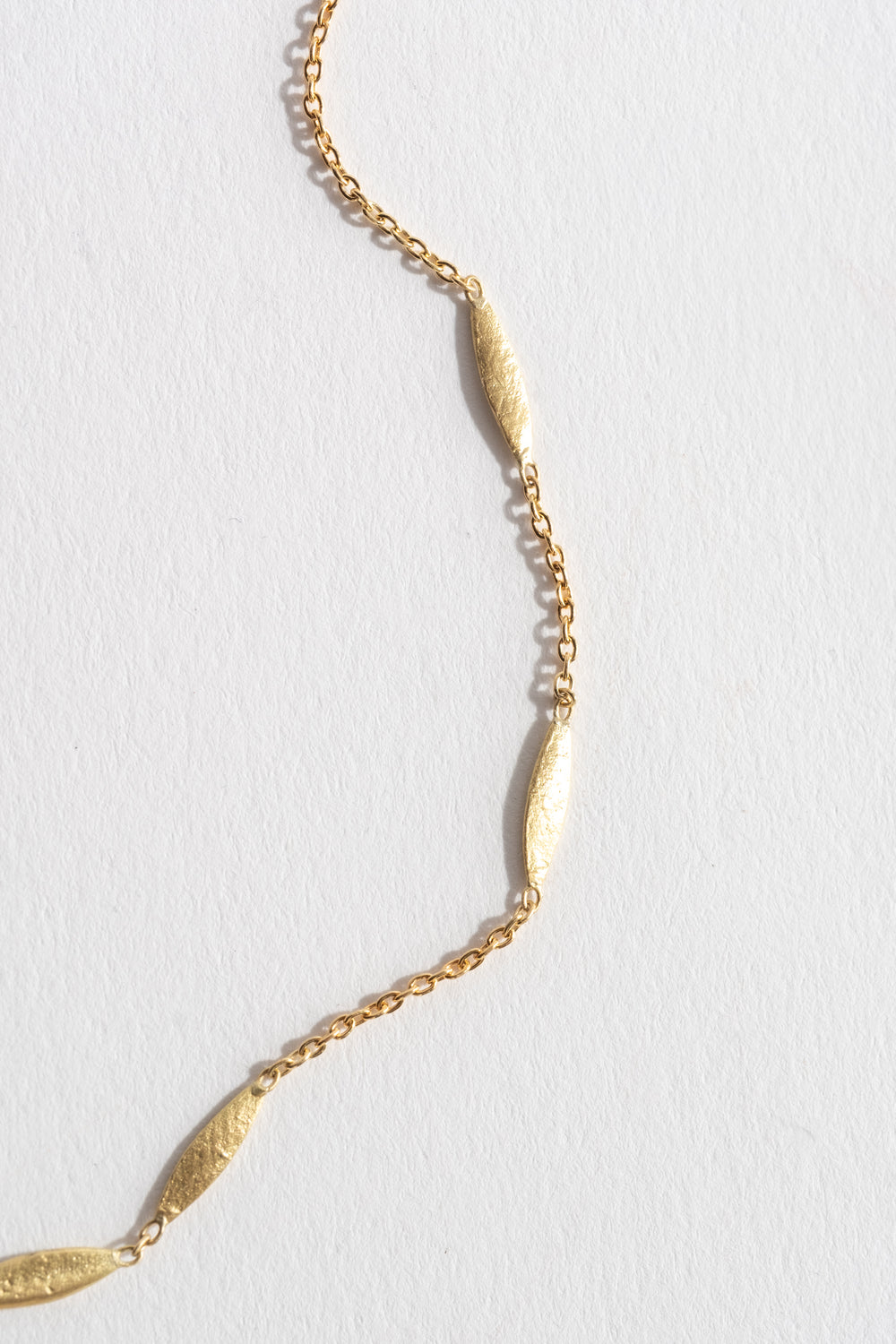18K Grass Seeds Necklace - Short