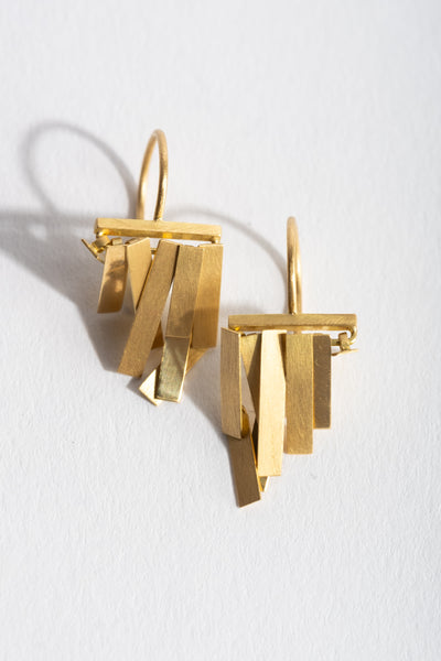 18K Tiny Rainfall Earrings