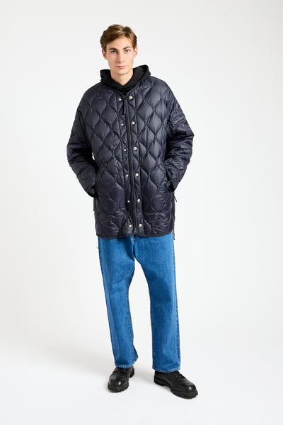 Military M65 Liner Zip Down Jacket in Dark Navy