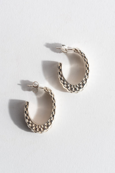 Large Checkerboard Hoops