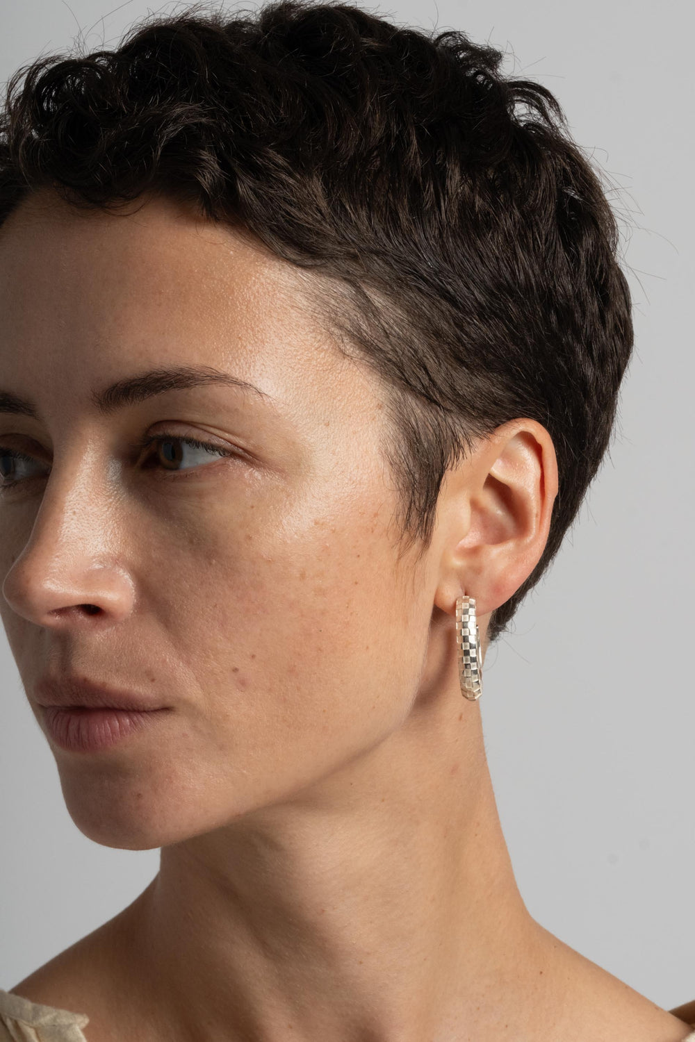 Large Checkerboard Hoops