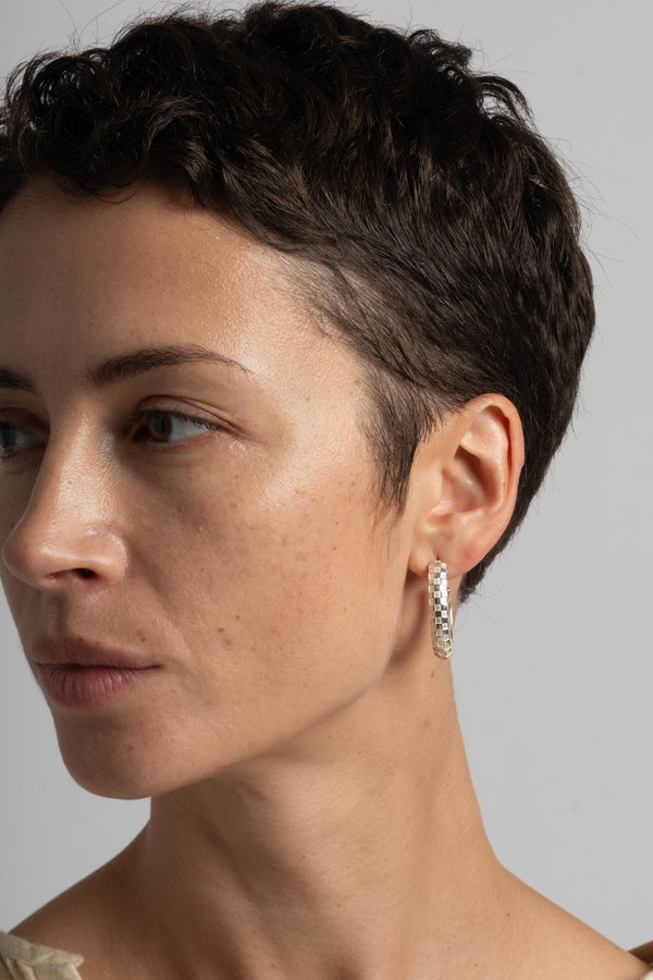 Large Checkerboard Hoops