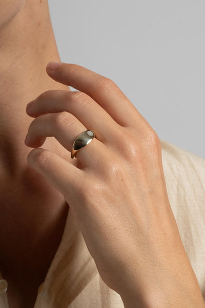 Margaux Ring with Mother of Pearl