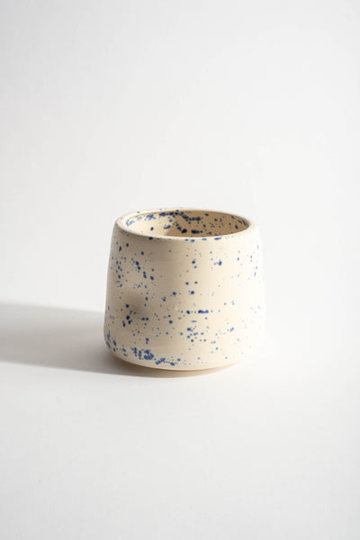 Dimple Cup in Speckled Blue