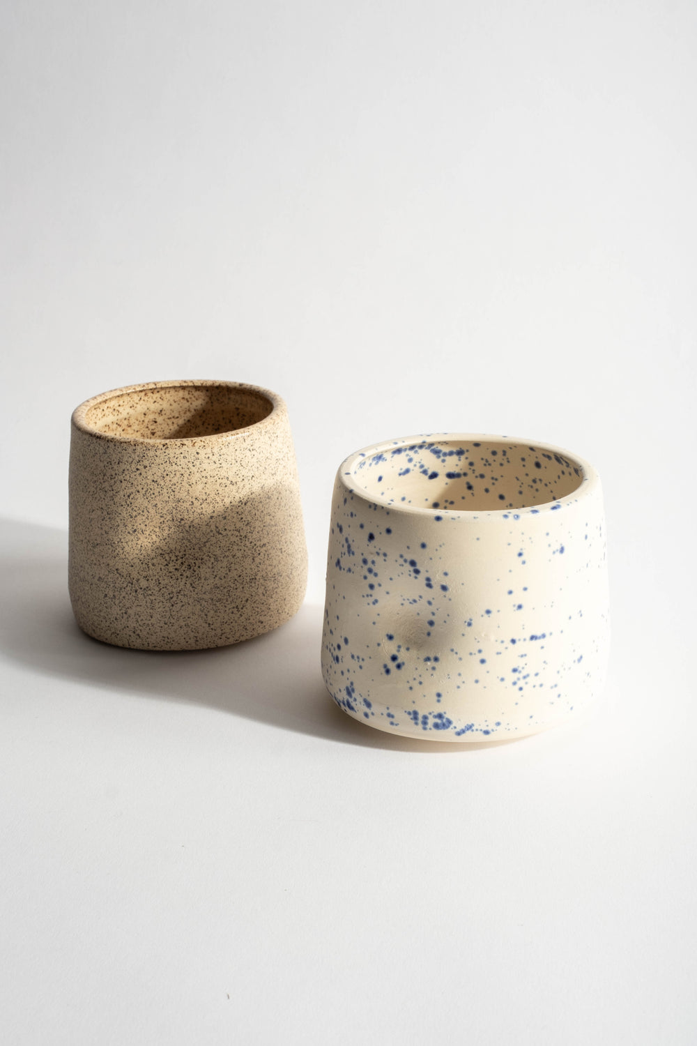 Dimple Cup in Speckled Blue