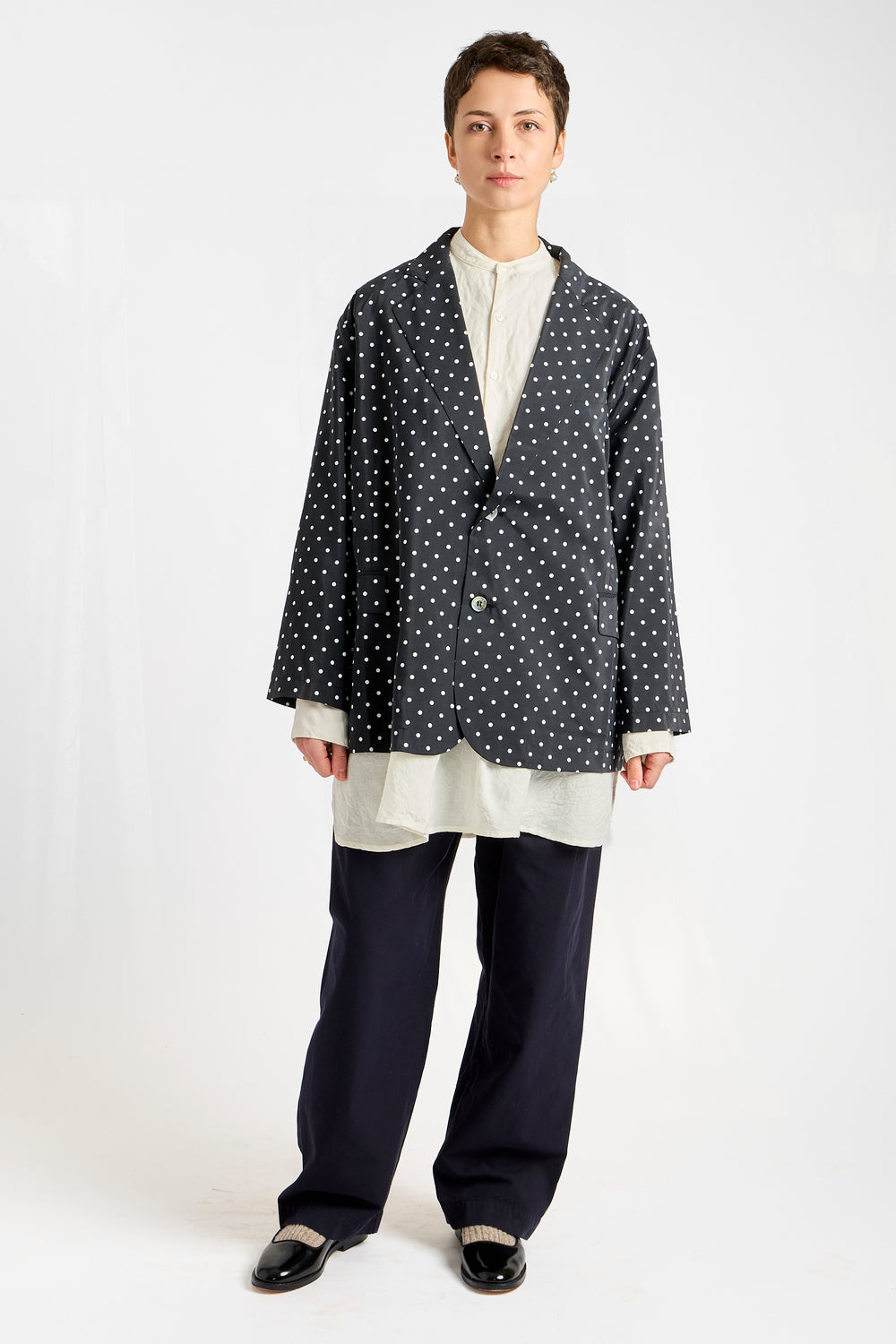 Dot Jacket in Black