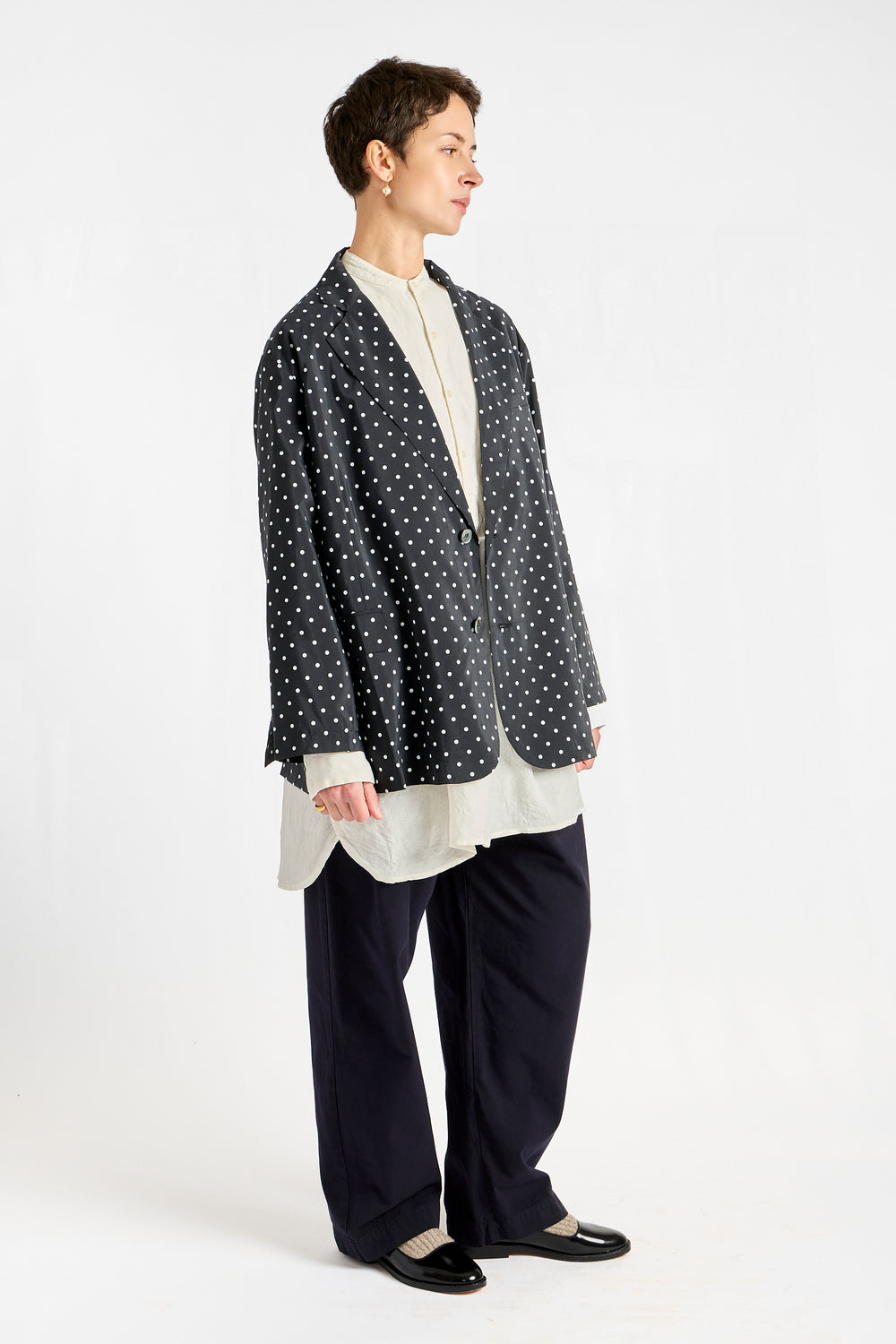 Dot Jacket in Black