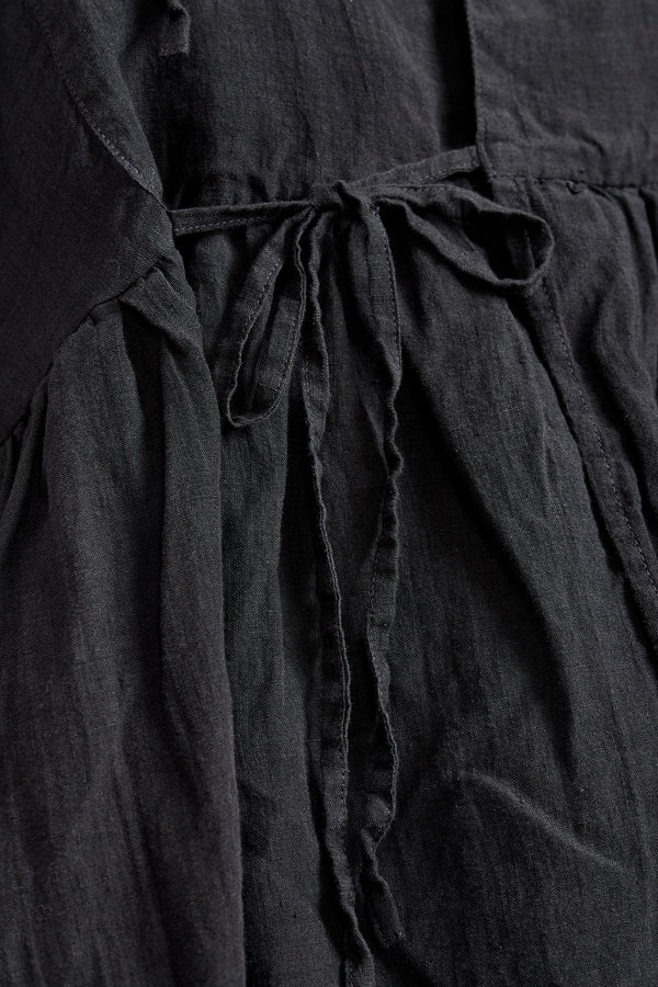 Linen Cashecoeur Jacket in Navy Black