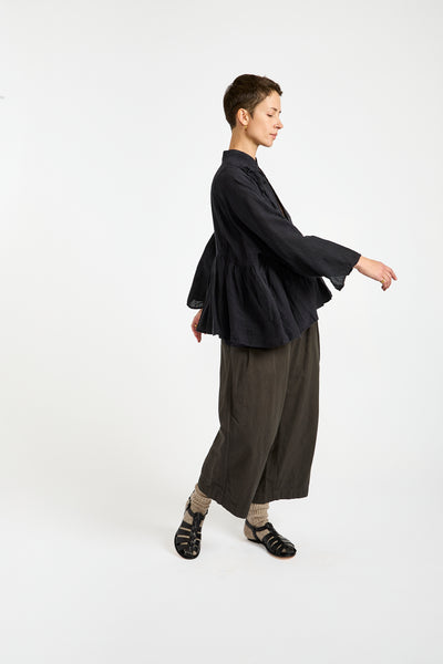 Linen Cashecoeur Jacket in Navy Black