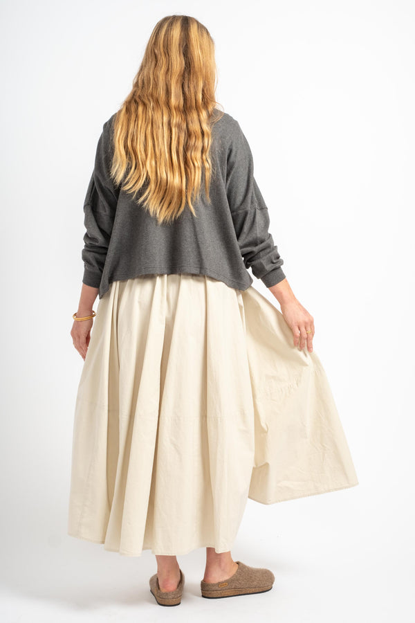 Circle Skirt in Cream Ivory