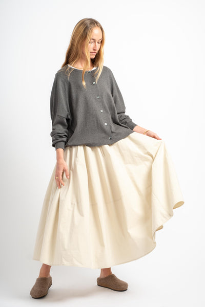 Circle Skirt in Cream Ivory