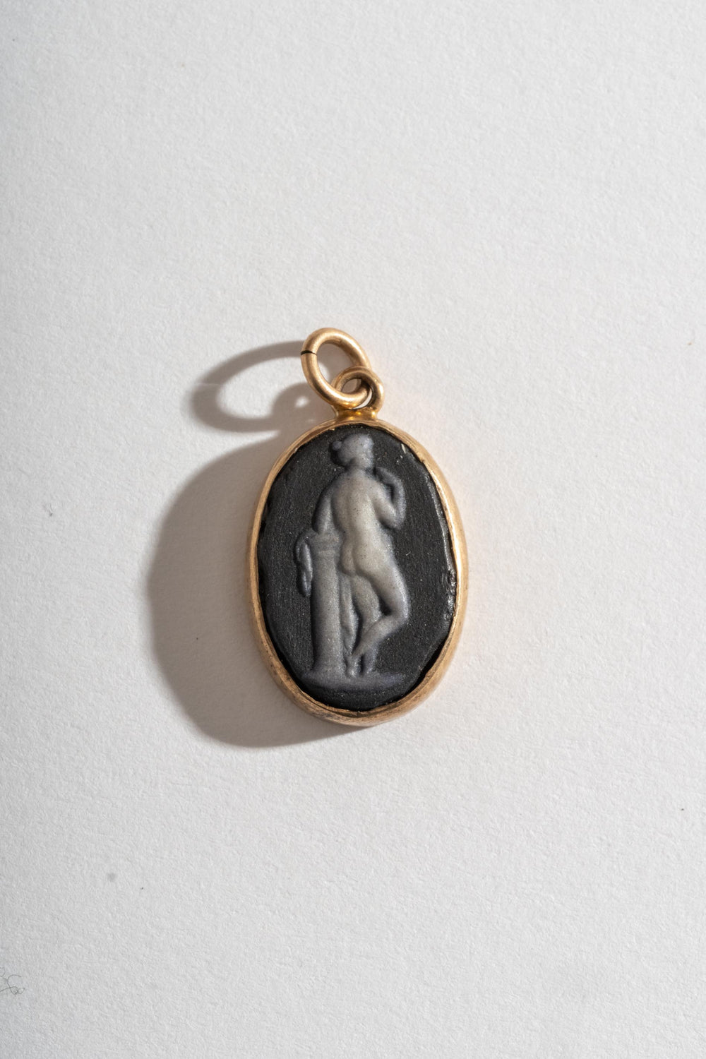 10K Wedgewood Cameo Pendant