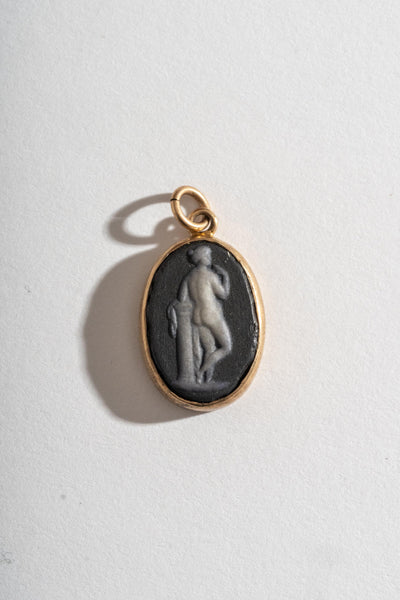 10K Wedgewood Cameo Pendant