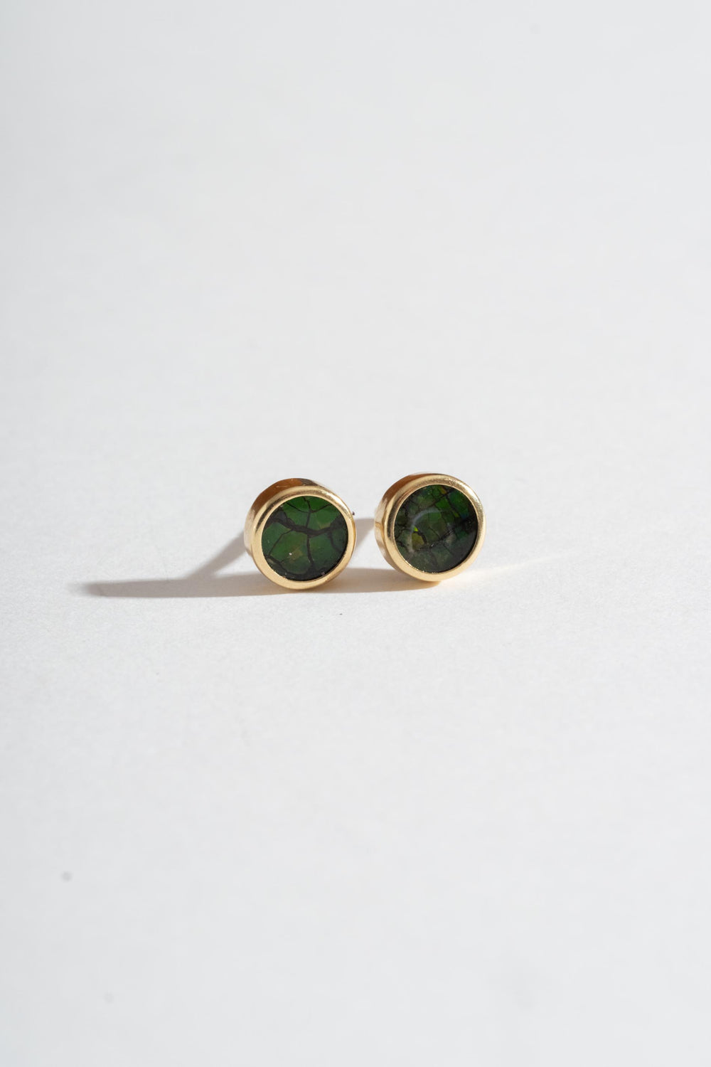 14K Ammolite Studs