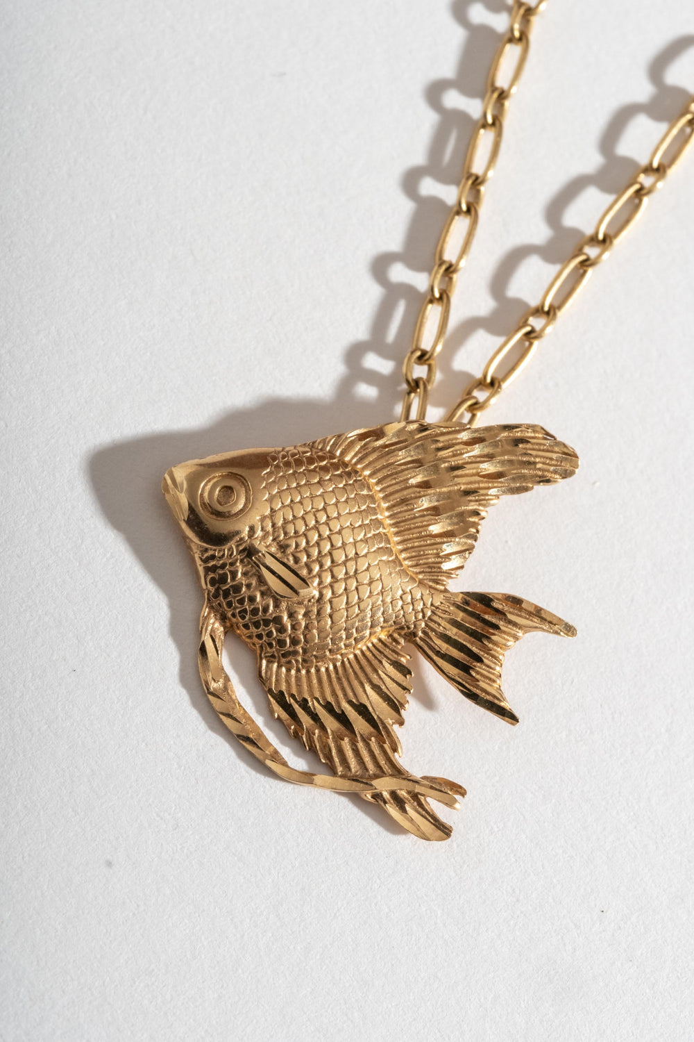 14K Goldfish Pendant