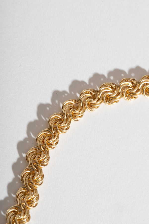 14K Italian Knotted Chain