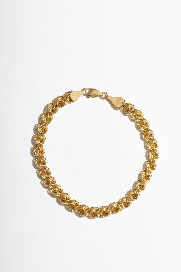 14K Knotwork Chain Bracelet