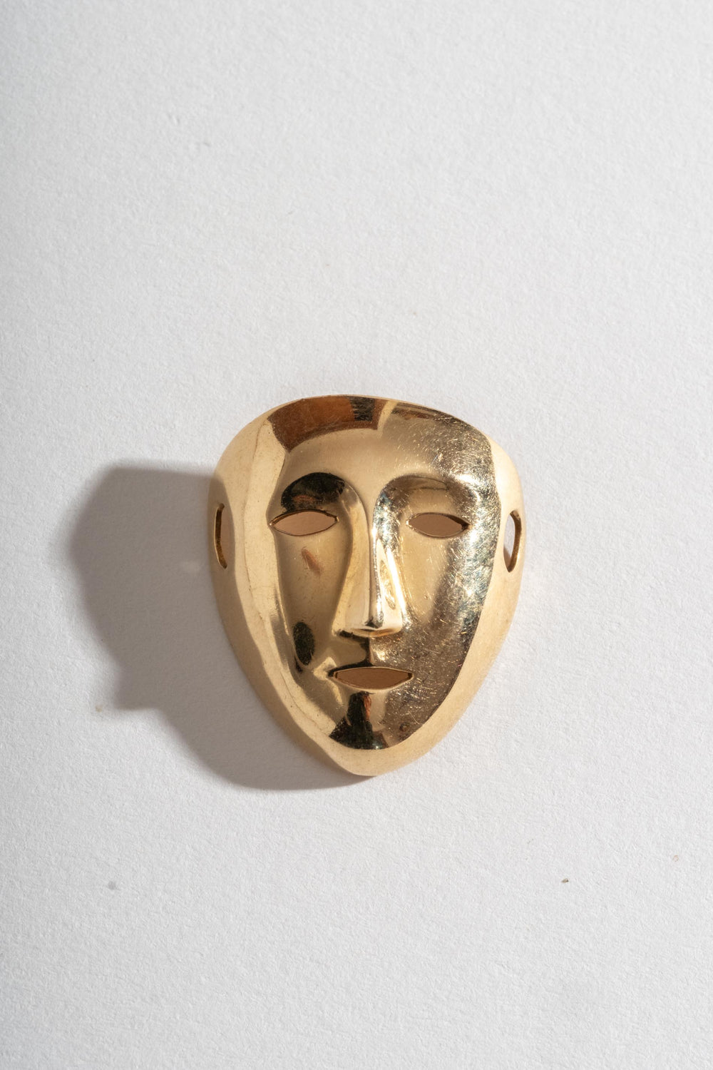 14K Mask Pendant