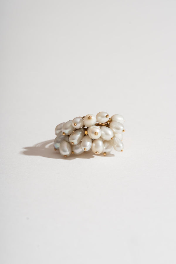 14K Pearl Bobble Ring