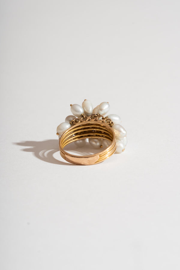 14K Pearl Bobble Ring