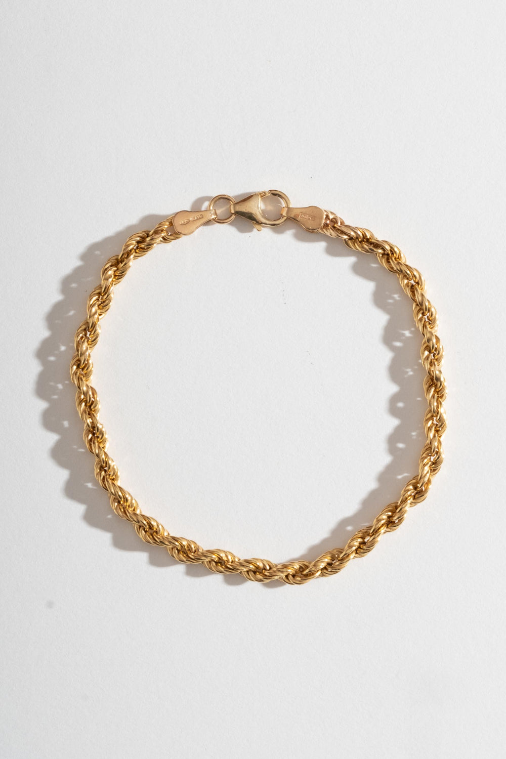 14K Rope Chain Bracelet