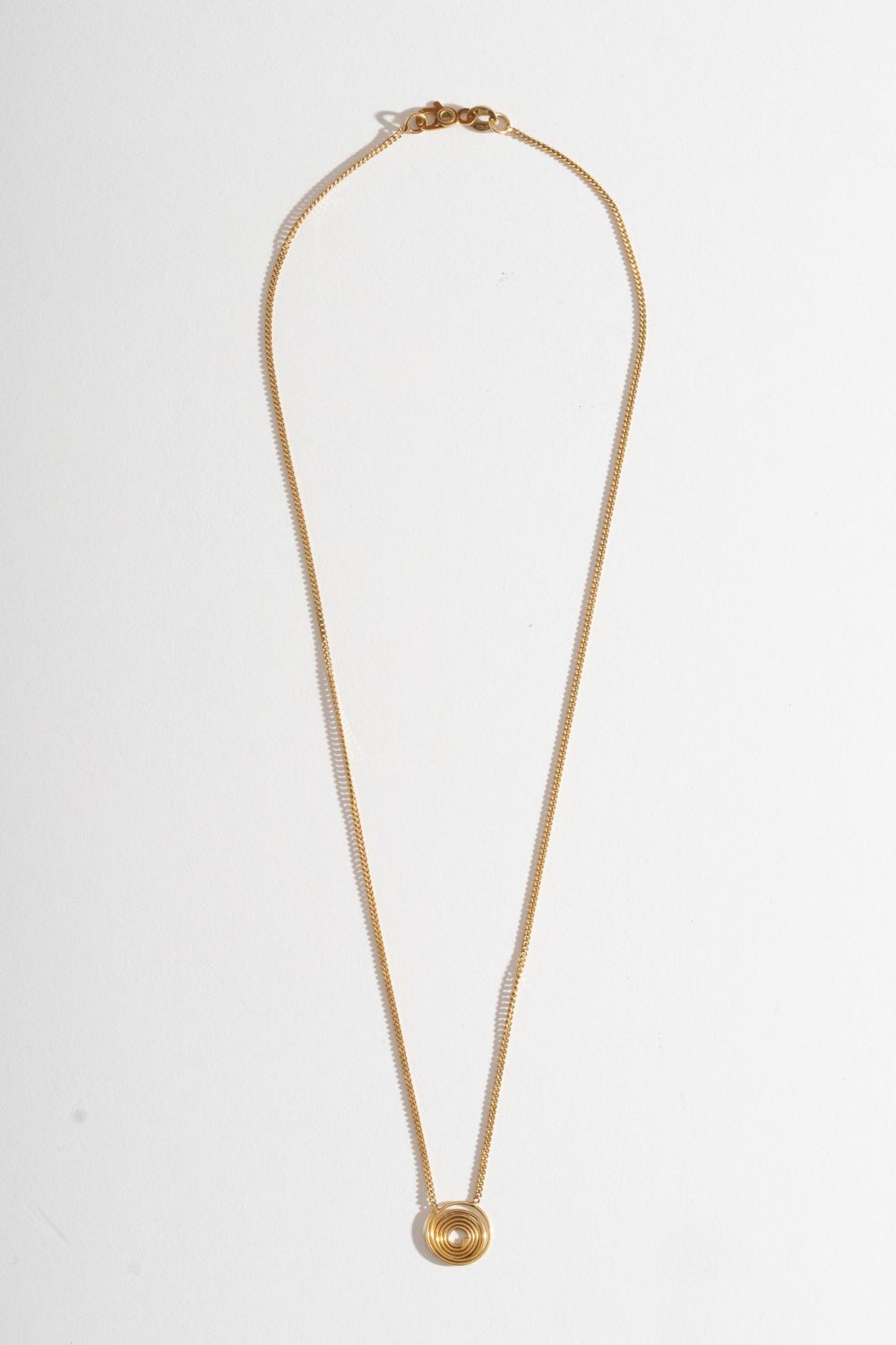 14K Spiral Necklace