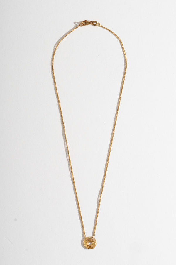 14K Spiral Necklace