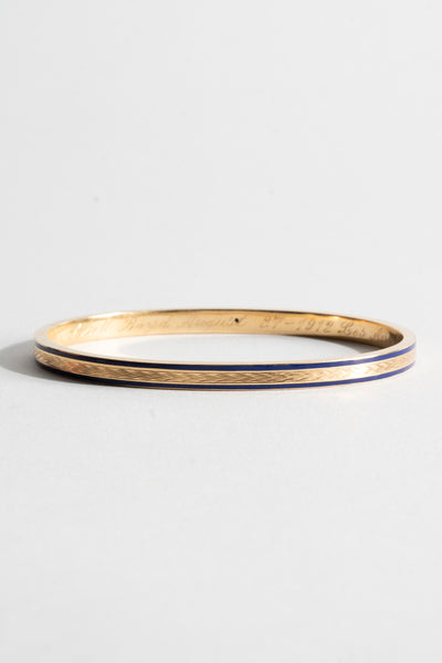 14K Victorian Enamel Bangle