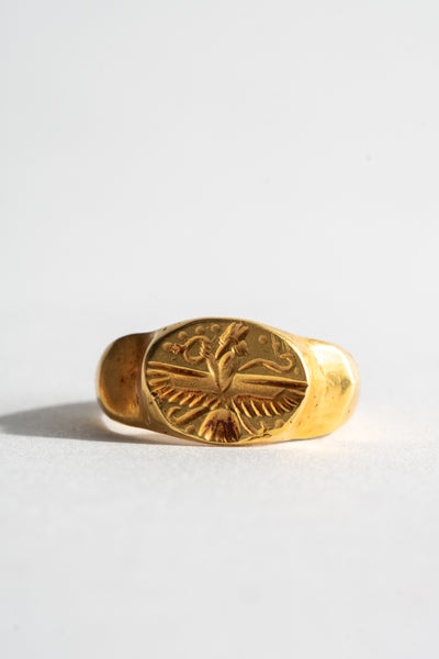18K Afghan Signet Ring