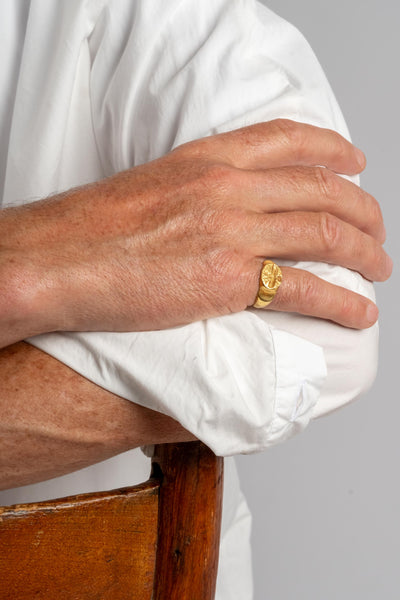 18K Afghan Signet Ring