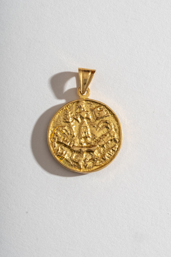 18K Gemini Coin Pendant