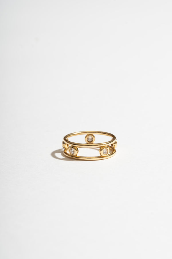 18K Tiffany Open Diamond Band