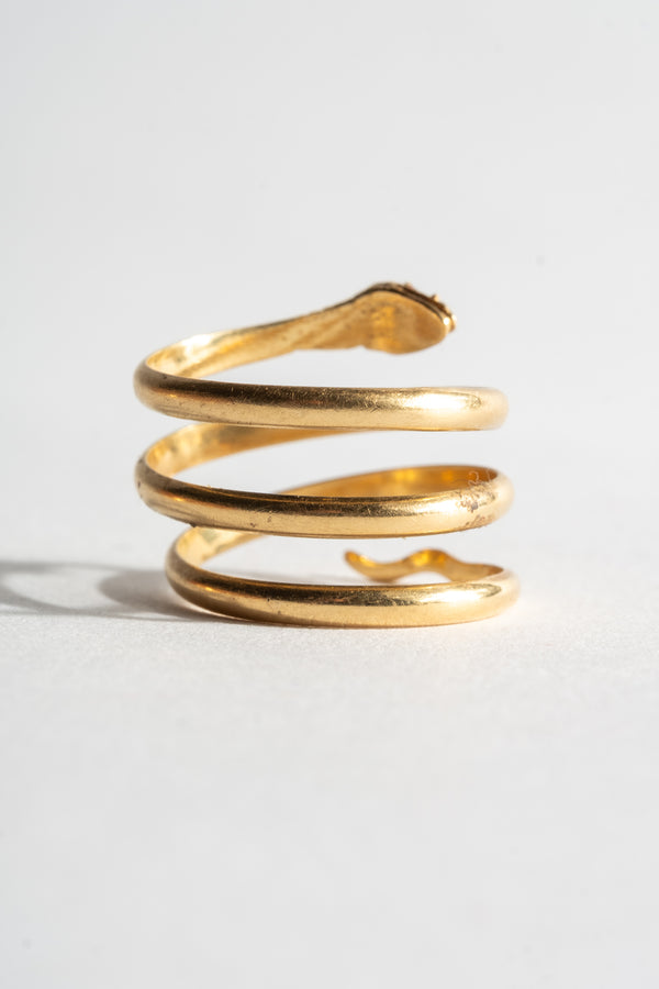 18K Victorian Snake Wrap Ring