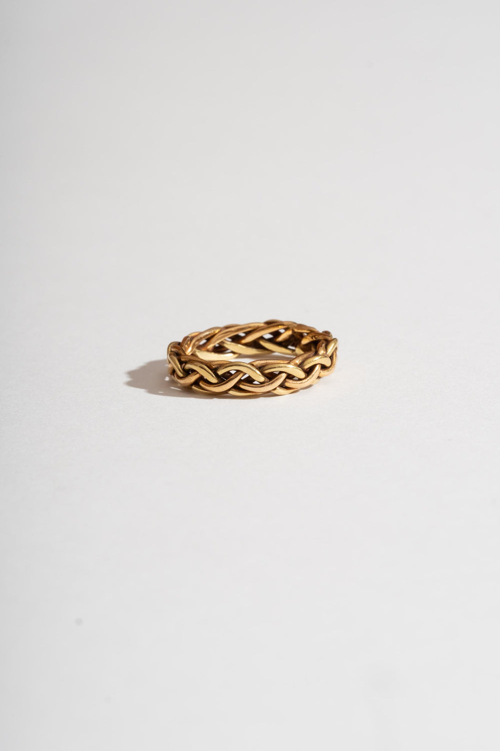 18K Yellow and Rose Gold Braid Band