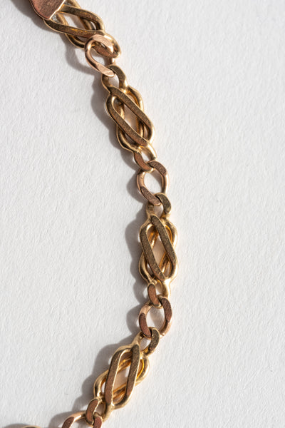 9K Twisted Link Bracelet