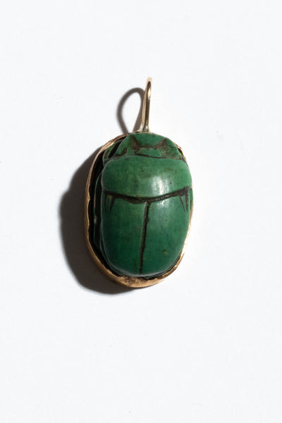 10K Scarab Pendant