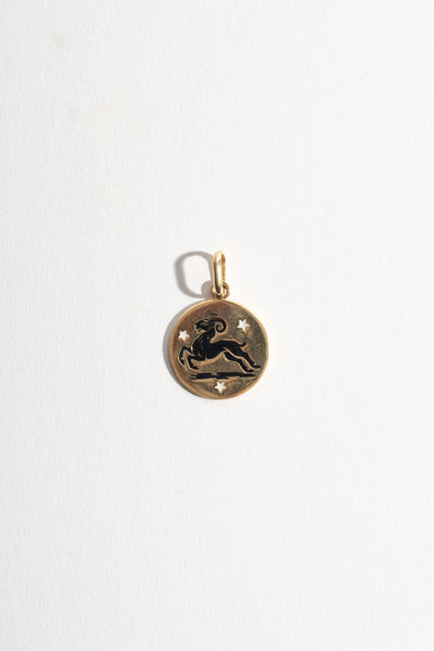 14K Aries Medallion