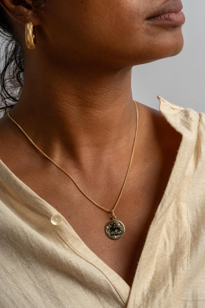 14K Aries Medallion