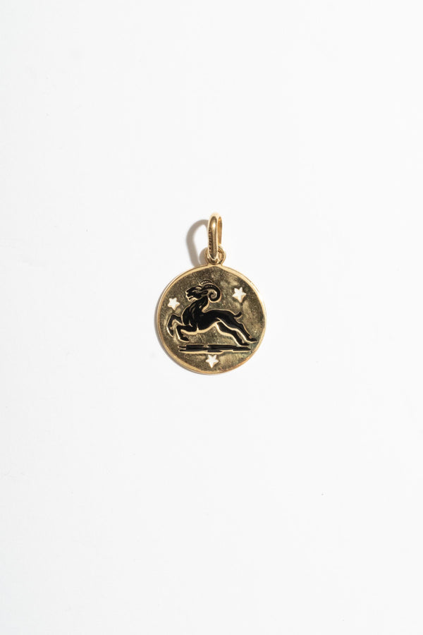 14K Aries Medallion