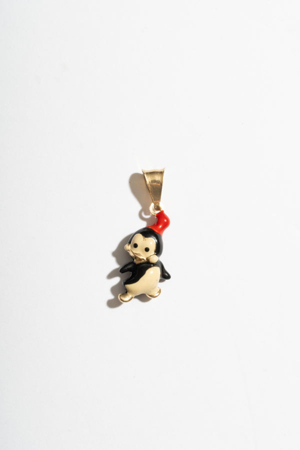 14K Chilly Willy Penguin Enamel Charm