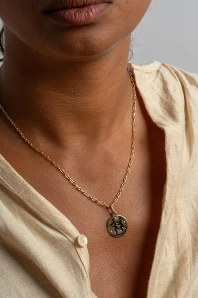 14K Gemini Medallion