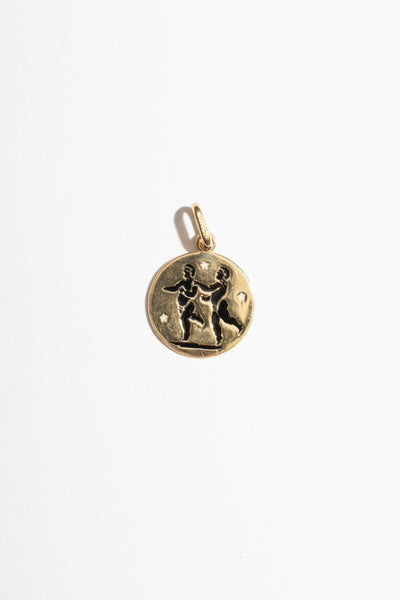 14K Gemini Medallion