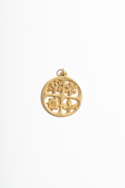 14K Four Seasons Pendant