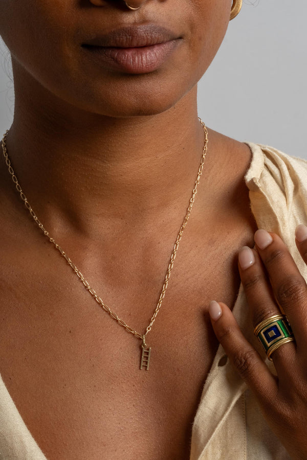 14K Ladder Charm