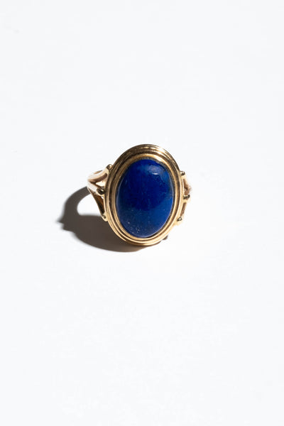14K Lapis Cabochon Ring