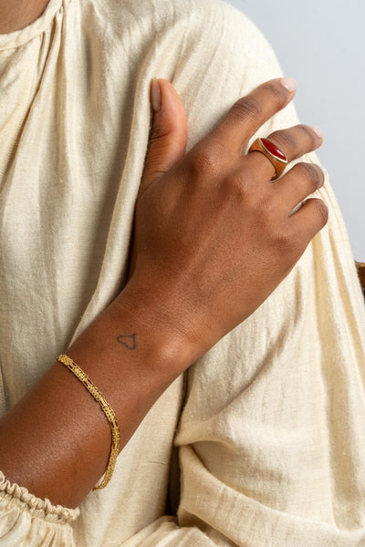 14K Mesh Chain Bracelet