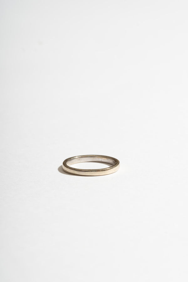 14K Plain White Gold 15 Diamond Band