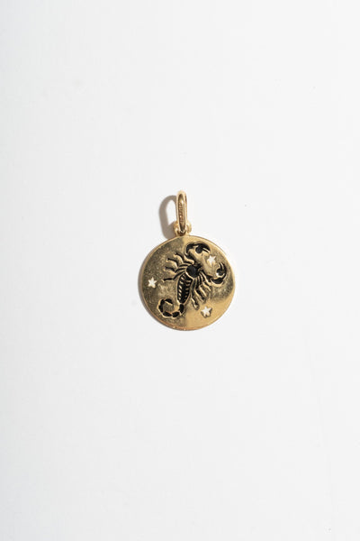 14K Scorpio Medallion